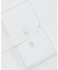 Hawes & Curtis Men's White Poplin Slim Fit Collarless Shirt - Single Cuff
