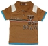 Jingelai Boys Casual Polo Shirt - Light Brown