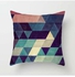 Geometric Pattern Printed Cushion Cover Multicolour 45x45centimeter