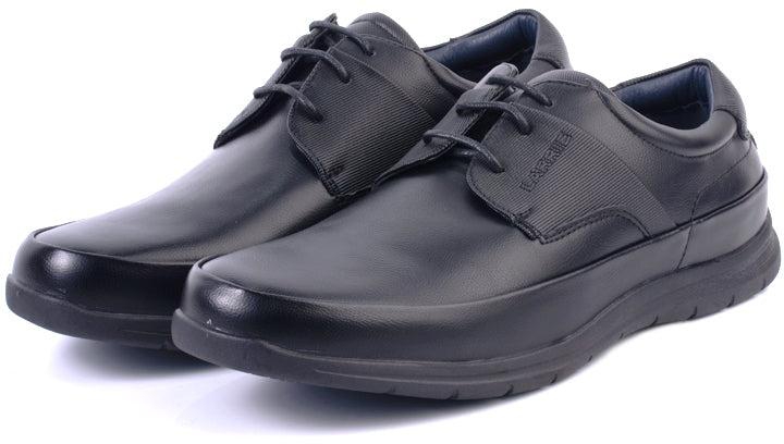 LARRIE Classy Lace-Up Slip Ons Men Shoes - 3 Sizes (Black)