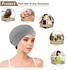 Slouchy Beanie for Men Women Satin Silk Lined Adjustable Sleep Hat, 2 Pack