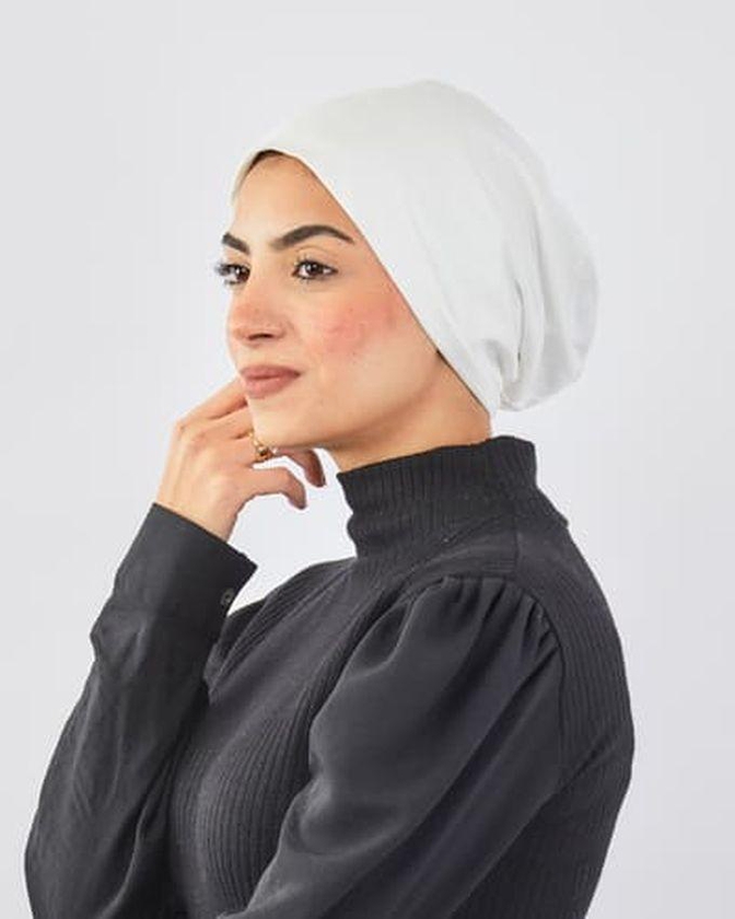 Tie Shop Bonnet Without Stitching – Cotton - Off White - Free Size