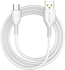 Jellico Kds-30T 1-Meter Type C Cable, Fast Charging 3.1A USB Type A Male To Type C, White