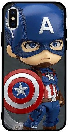 Skin Case Cover -for Apple iPhone X Baby Captain America Posing Baby Captain America Posing