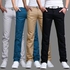 Fashion 4 Pack of Soft Khakis- Blue, Black, Beige & Off white
