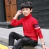 Boys' Sweater Turtle Neck Long Sleeve Striped Top