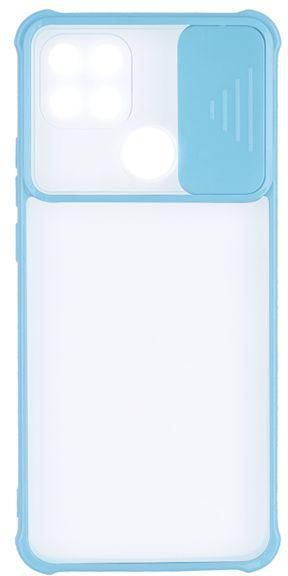 OPPO A15 / A15S - Anti Shock Clear Cover With Colored Frame And Camera Slider