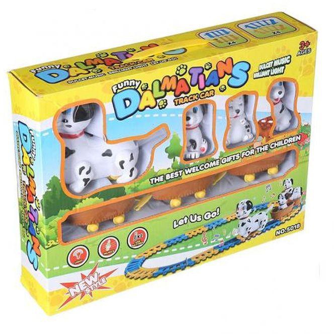 Funny Dalmatians Track Car Toy