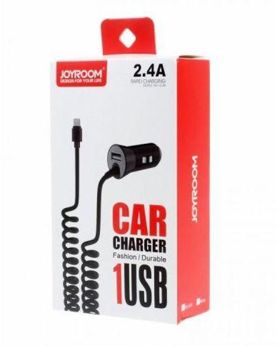 Car Charger 2.4A With USB - Black