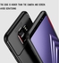 Cover case for Samsung Galaxy J6 Plus auto Focus Carbon Fiber Rugged Soft Phone Case Cover - Black