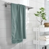 VÅGSJÖN Bath towel - grey-turquoise 70x140 cm