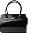 Black Classic Handbag Shiny Skin