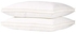 2-Piece Pillow Set Cotton White 50x90x15centimeter