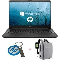 HP Notebook 15-Intel Celeron-4GB RAM-500GB HDD-Windows 10-15.6"-Black+Keyholder+Bag