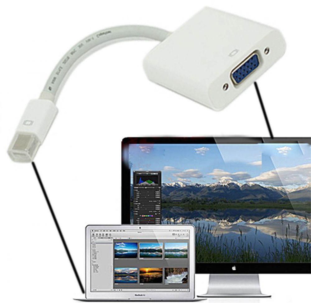 Mini DisplayPort DP to VGA Cable Adapter Converter For Macbook Pro Air iMac Mini