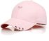 Women's Baseball Cap Letter Embroidery Circle Ring Decor Casual Peaked Hat