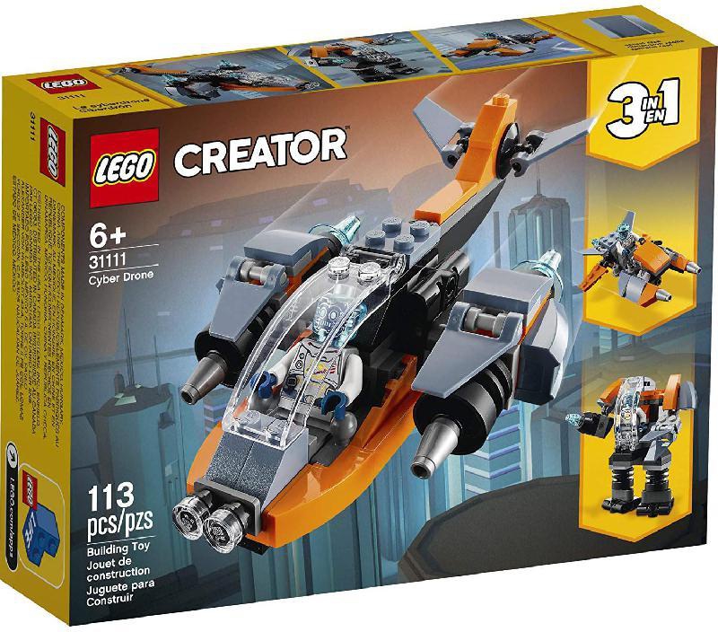 LEGO Creator 3-in-1 Cyber Drone Interlocking Bricks Set