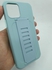 IPhone 12/12 Pro Liquid Silicone TPU Case Full Protection & Hand Strap Back - Pale Green