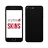Stylizedd Premium Vinyl Skin Decal Body Wrap for Apple iPhone 8 Plus - Brushed Black Metallic
