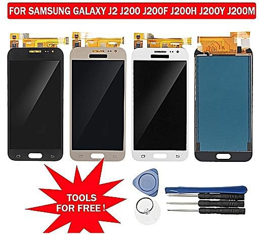 LCD Screen Qlybmd LCD Display Touch Panel for Galaxy J2 Color : Gold Black J200G J200H J200F J200GU J200Y 
