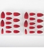 24-Piece Attractive Nail Set Red