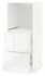 METOD / MAXIMERA خزانة للفرن بدرجين, أبيض/Bodbyn أبيض-عاجي, ‎60x60x140 سم‏ - IKEA
