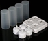 4 Piece Rechargeable LED Candles Lights With Remote Control Frosted Cups White 0.34kg