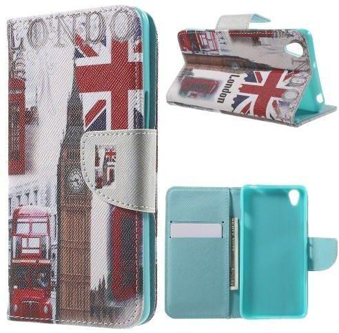 Ozone Wallet PU Leather Cover for OnePlus X - Union Jack and London Big Ben