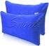 Snooze Flat Jakared Microfiber Bed Sheet - Blue (flowery Design) 220*240 Cm + Free 2 Pillowcases