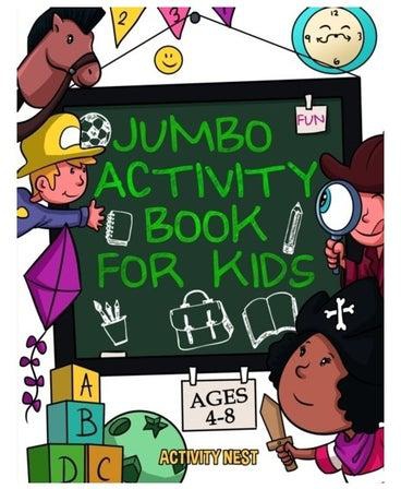 Jumbo Activity Book For Kids, Ages 4-8 Paperback الإنجليزية