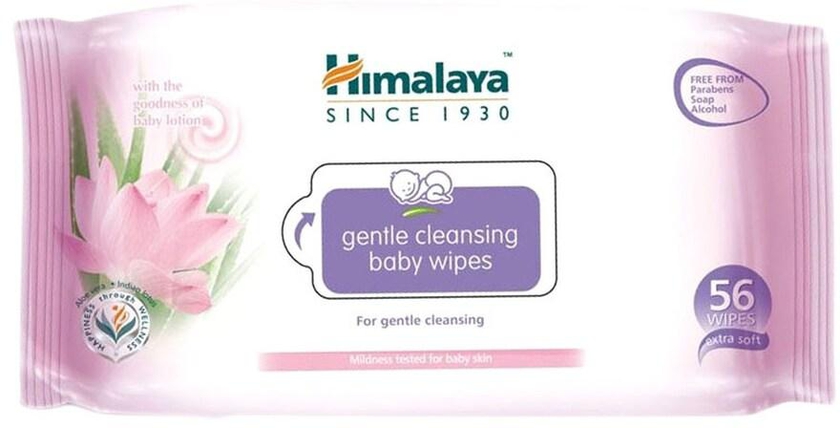Himalaya Gentle Cleansing 56 Baby Wipes White 