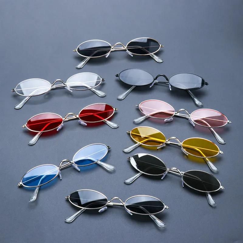 Shades Sun Glasses Elegant okulary Retro Small Oval Sunglasses for Men Women Sunglasses