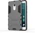 For Xiaomi Redmi Note 4 - Solid PC and TPU Hybrid Case with Kickstand - Grey