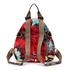 Nylon Floral Print Backpack - Red