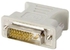 White DVI 24 1 pin Male to VGA 15 pin Female Converter Adapter