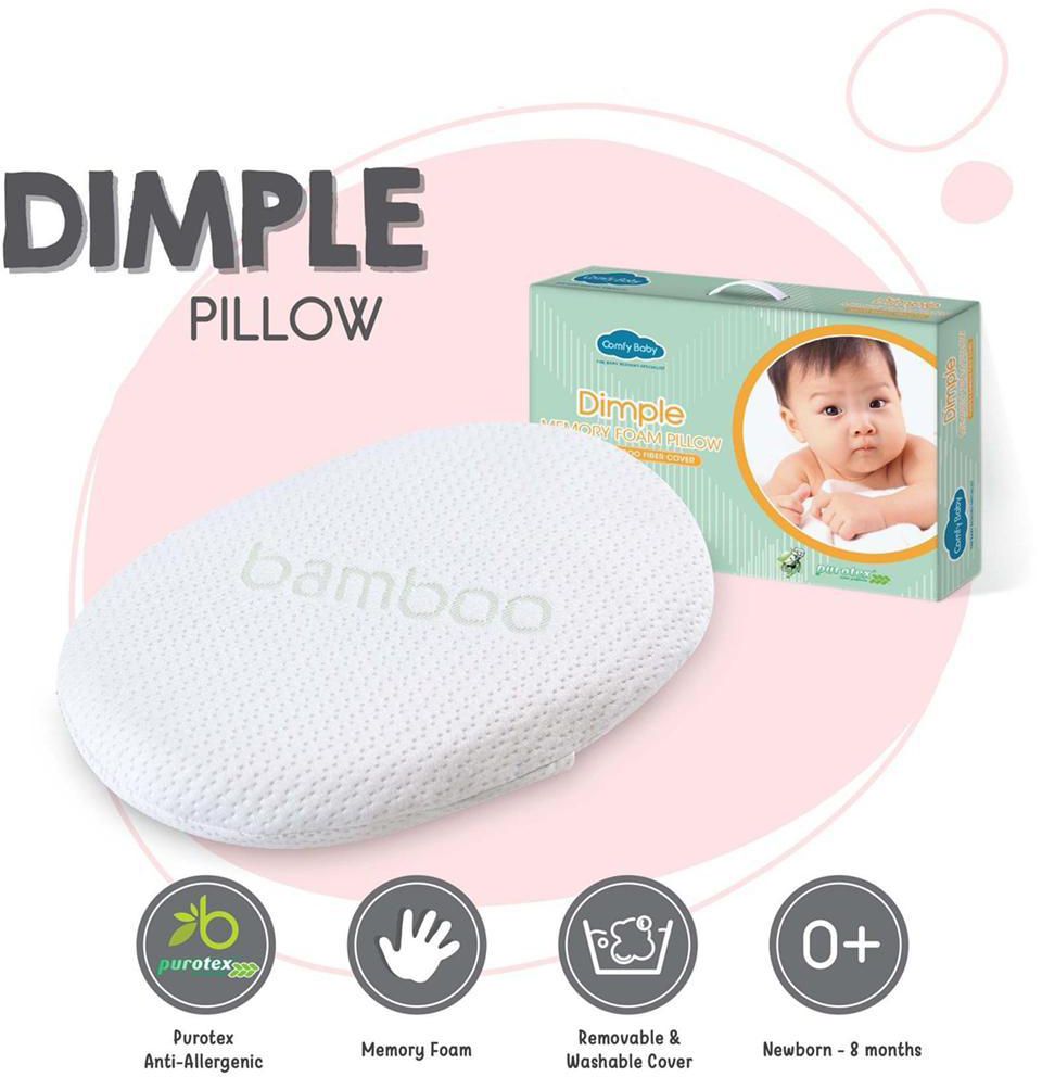 Comfy Baby Purotex Dimple Memory Foam Pillow 31x22x3.6cm