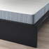 MALM Bed frame with mattress - black-brown/Vesteröy extra firm 90x200 cm