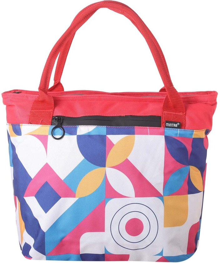 Get Mintra Lunch Bag, 2 Zippers, 44×30×17 cm - MultiColor with best offers | Raneen.com