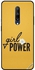 غطاء حماية واقٍ لهاتف ون بلس 7 برو بطبعة عبارة "Girl Power" وزهرة بيضاء