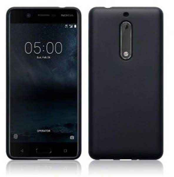 Phonest TPU Rubber Skin Case For Nokia 5 Black Jelly