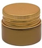 FUNNY 20ML Gold Color Glitter Plastic Jar - Gold Color Metal Lid - High Quality Healthy Plastic Empty Refill Storage Jar Empty Round Tins Storage Jar - By Artistic