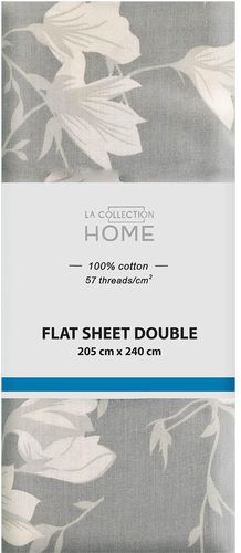 La collection bed sheet double 205x240cm floral minimal