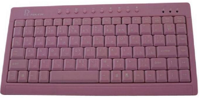 PC Touch KL-301B Mini USB Keyboard - Pink