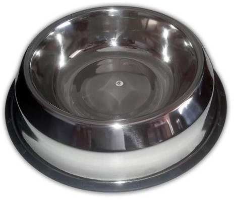 Mr.yelp Non Slip Stainless Steel Dog Bowl - 2.8 Liters - Silver