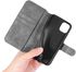 DG.MING Retro Oil Side Horizontal Flip Case With Holder & Card Slots & Wallet For IPhone 11(Grey)