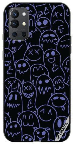 Protective Case Cover For OnePlus 9R Halloween Design Multicolour