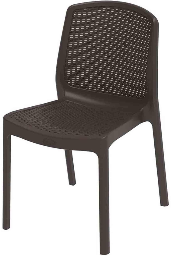 Cosmoplast Cedarattan Armless Chair Dark Brown