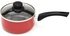 BLACKSTONE 7 Piece Non Stick Cookware Set Red, Aluminum Tempered Glass Lids Cooking Pot/Sause pan/Fry pan/Spatula BL070