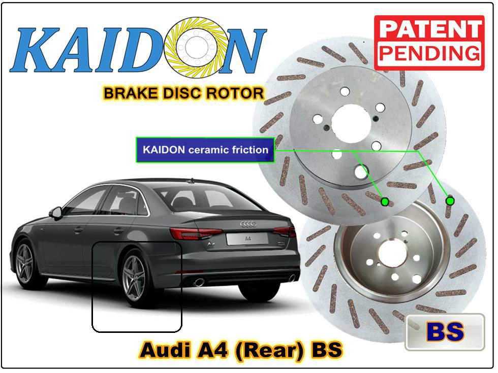 Kaidon-brake AUDI A4 Disc Brake Rotor (Rear) type "BS" spec