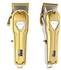 VGR Rechargeable Hair Clipper, Gold - V-140, with Gift Bag